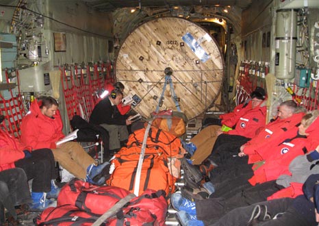 Flight from McMurdo to South Pole station, cargo space on plane